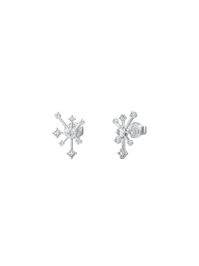 Guess ženske minđuše Galaxy u boji srebra sa kristalima i cirkonima. Elegantne minđuše koje lako upotpunjuju dnevne i večernje kombinacije.