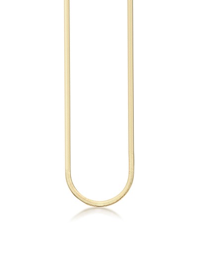 Brosway BNL016 ženska ogrlica od nerđajućeg čelika u boji žutog zlata, pljosnati snake lanac. Dužina 44cm. Elegantna i idealna za svaki dan.