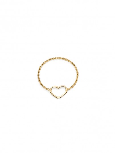 BURATO Soft Hearts Yellow prsten od 18ct žutog zlata, veličina 54. Nosite emocije sa stilom i elegancijom.