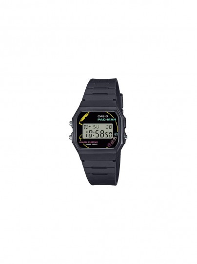 Limitiran model Casio Timeless x Pac-Man sa neonskim dizajnom i ekološkim materijalima, savršen za ljubitelje retro stila.