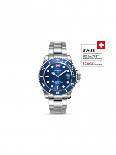 SWISS MILITARY HANOWA Sealord je automatski ronilački sat sa zelenim brojčanikom, vodootporan do 200m, idealan za podvodne avanture.