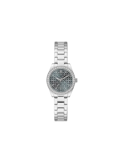 Guess Mini Luna ženski sat sa plavim brojčanikom i cirkonima. Kvarcni mehanizam, mineralno staklo i elegantan dizajn. Naruči online!