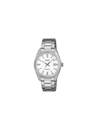 Casio Timeless unisex sat u srebrnoj boji sa belim brojčanikom. Analogni kvarcni mehanizam i elegantan bezvremenski dizajn. Naruči online!