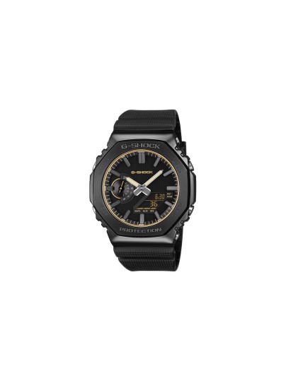 G-SHOCK LUX BLACK muški analogno-digitalni sat sa crnim kućištem i zlatnim kazaljkama. Kvarcni mehanizam i vodootpornost do 200 m. Naruči online!