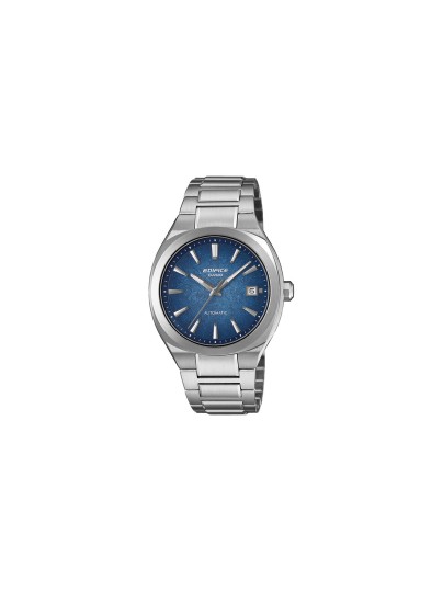 Muški Casio Edifice automatski sat sa plavim brojčanikom i kućištem od nerđajućeg čelika. Safirno staklo i rezerva snage do 42 sata. Naruči online!