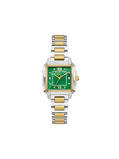Gc Square Cut Lady ženski sat sa zelenim brojčanikom i kućištem u kombinaciji srebra i žutog zlata. Švajcarski mehanizam i elegantan dizajn. Naruči online!