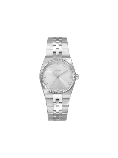 DKNY ženski analogni sat u srebrnoj boji sa cirkonima. Klasičan i elegantan dizajn za različite prilike. Naruči online!