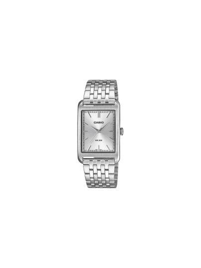 Muški Casio Timeless sat sa srebrnim brojčanikom i kućištem od nerđajućeg čelika. Elegantna klasika sa vodootpornošću do 50 m. Poruči online!