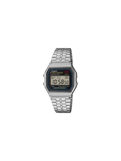 Casio Vintage digitalni sat u srebrnoj boji sa LED osvetljenjem i alarmom. Prepoznatljiv retro dizajn i svakodnevna praktičnost. Naruči online!