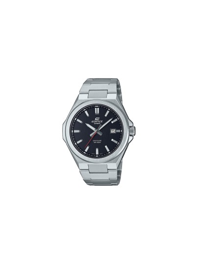 Casio EDIFICE analogni sat od nerđajućeg čelika sa safirnim staklom i datumom. Vodootpornost 100 m i moderan sportski dizajn.