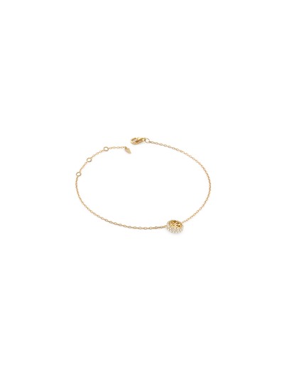 Ženska GUESS narukvica od srebra 925 sa zlatnom prevlakom i cirkonima. Moderan dizajn i fabrička garancija. Naruči online!