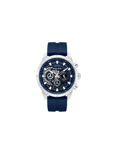 Muški Police NEIST sat sa dual time funkcijom i teget brojčanikom. Nerđajući čelik, silikonski kaiš i vodootpornost do 50 m. Poruči online!