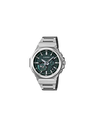 G-SHOCK G-STEEL GST-B1000. Čelični sportski sat sa zelenim brojčanikom. Sadrži Bluetooth, solarno napajanje i vrhunsku otpornost na udarce. Vodootporan 200m.