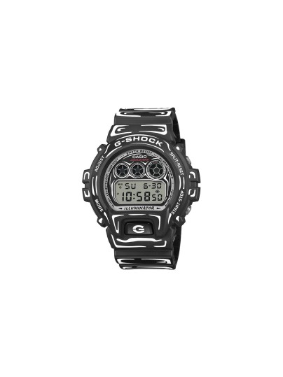 Limitirani G-SHOCK DW-6900JV-1ER iz saradnje sa umetnikom Joshua Vides. Crni sat sa belom strip grafikom, vodootpornost 200m. Kupite u Timer radnjama.