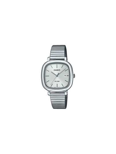 Ženski analogni sat Casio sa kućištem i narukvicom od nerđajućeg čelika. Elegantnog dizajna i vodootporan do 50m. Poručite online odmah!