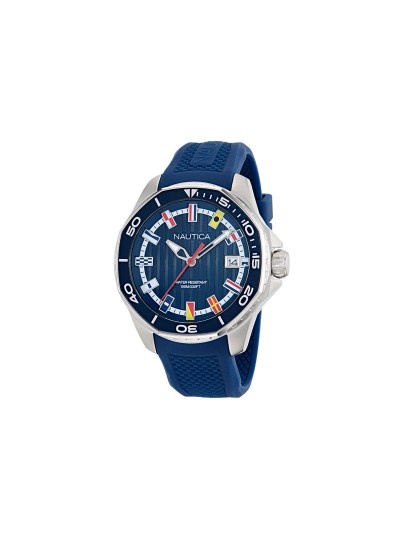 Muški Nautica sat iz linije Koh May Bay od nerđajućeg čelika sa teget brojčanikom. Naruči online!