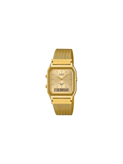 Unisex Casio sat iz Vintage kolekcije od nerđajućeg čelika sa mesh narukvcom u boji žutog zlata. Dostava širom Srbije. Poruči odmah.