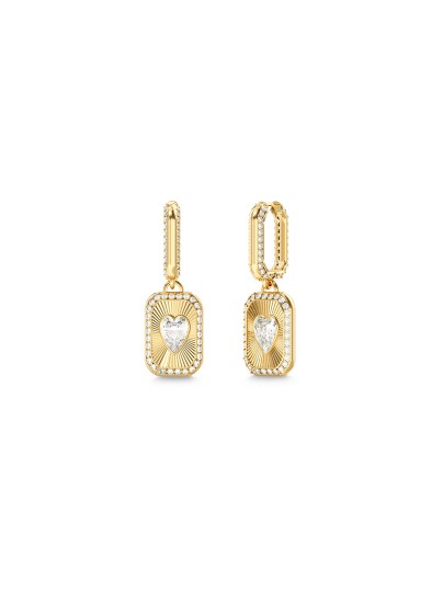 Guess ženske viseće minđuše u boji žutog zlata sa kristalom u obliku srca. Elegantne, ženstvene i upečatljive. Naruči online!