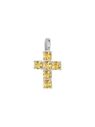 FANCY ENERGY YELLOW - Ženski privezak sa krstom